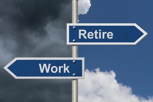 Should you Work or Retire — Stock Photo, Image