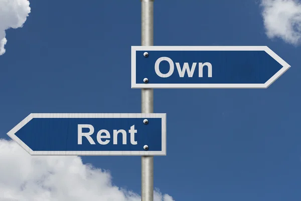 Rent Versus Owning — Stock Photo, Image