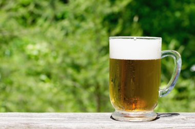 Sıcak yaz gününde soğuk bira