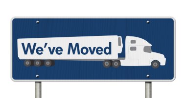 We've Moved Sign clipart