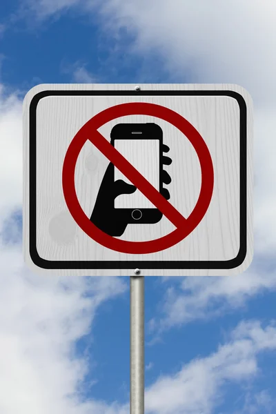 Geen Texting verkeersbord — Stockfoto