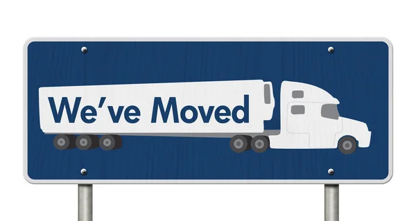 We've Moved Sign — Stock Photo, Image