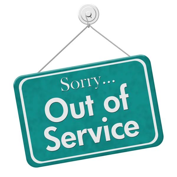 Sorry Out of Service Sign — Stock Photo, Image