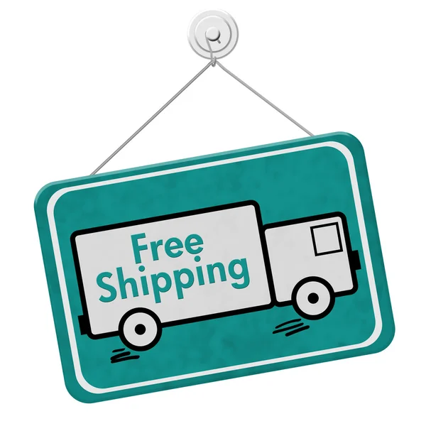 Free Shipping Sign — Stock Photo, Image