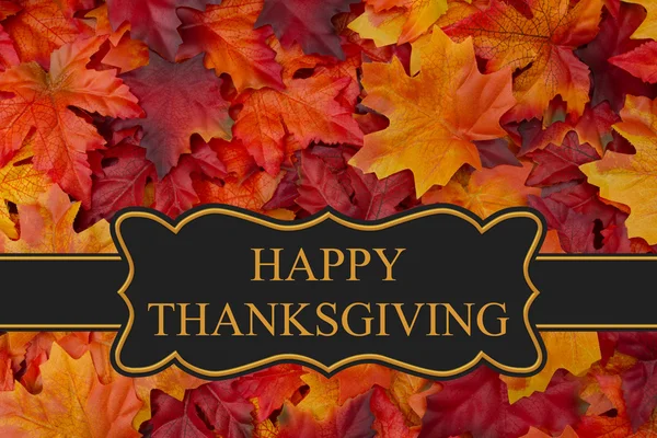 Happy Thanksgiving hälsning — Stockfoto