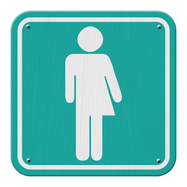 Teal Transgender teken — Stockfoto