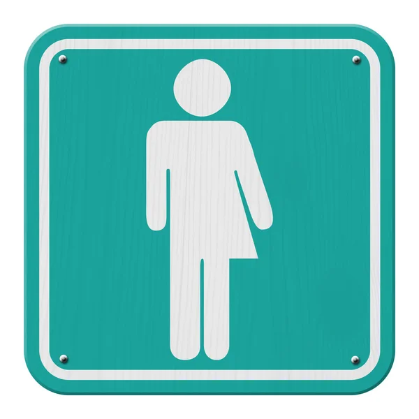 Teal Transgender Sign — Stock Photo, Image