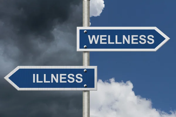 Being Well versus having an Illness — Stock Photo, Image