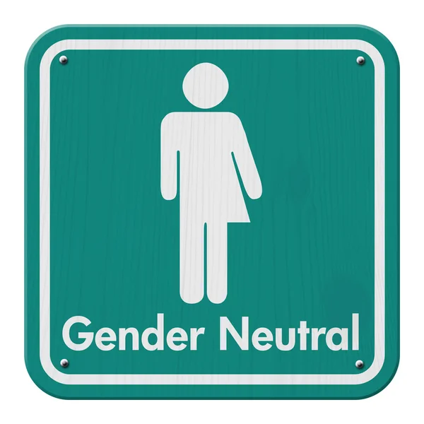 Teal Transgender Sign — Stock Photo, Image