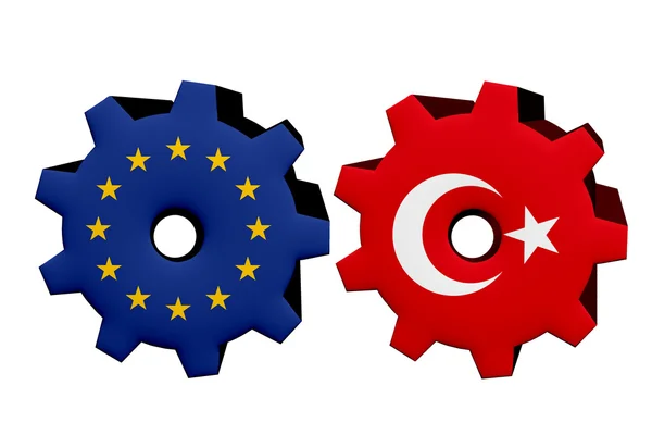 De Europese Unie en Turkije samen te werken — Stockfoto