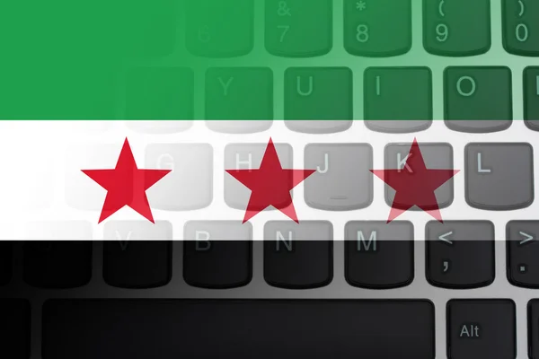 Begränsad tillgång till Internet i Syrien — Stockfoto