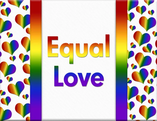 Μήνυμα αγάπης LGBT ίσων — Φωτογραφία Αρχείου