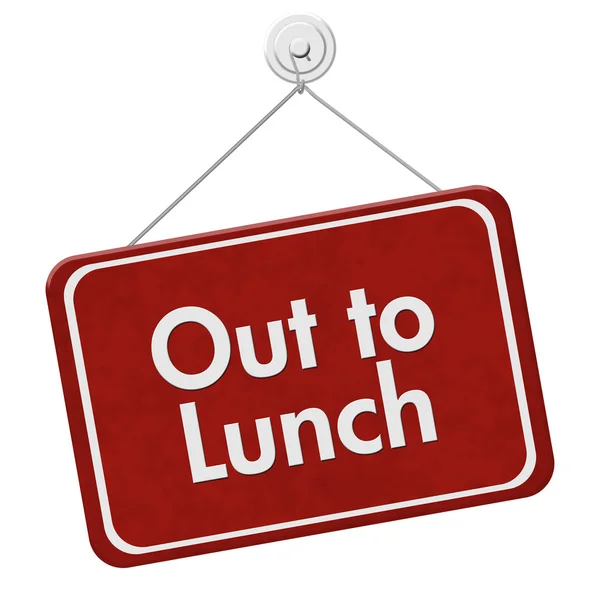 Out to Lunch Sign — Stock Photo, Image