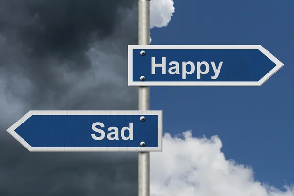 Bent u gelukkig of Sad — Stockfoto