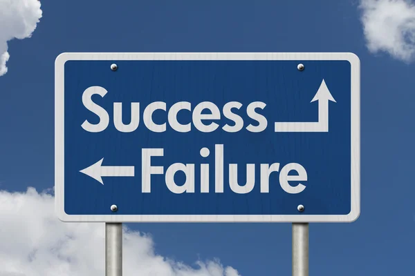 Difference between Success and Failure — Stock Photo, Image