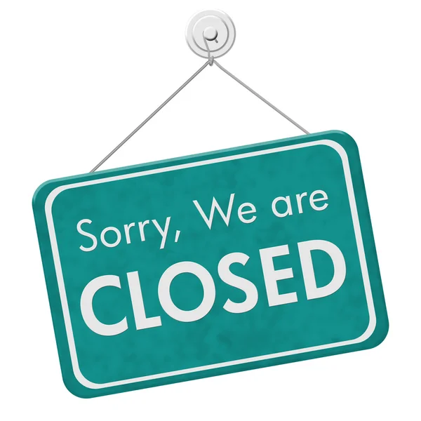 Sorry We are Closed Sign — Stock Photo, Image
