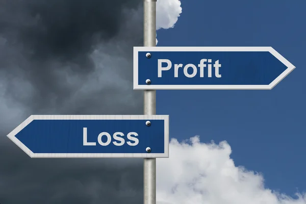 Profit Versus Loss — Stock Photo, Image