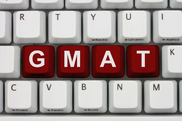 Studying for your GMAT online — Stock Photo, Image
