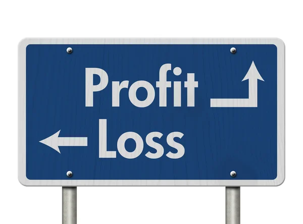 Difference between Profit and Loss — Stock Photo, Image