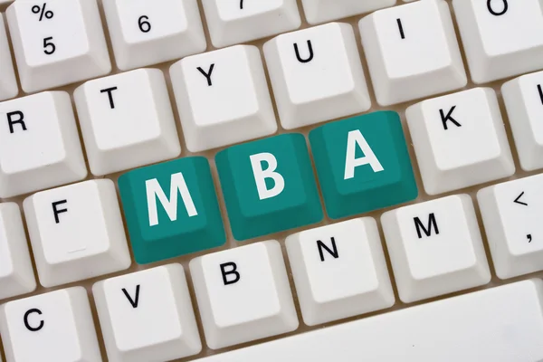 Getting your MBA online — Stock Photo, Image