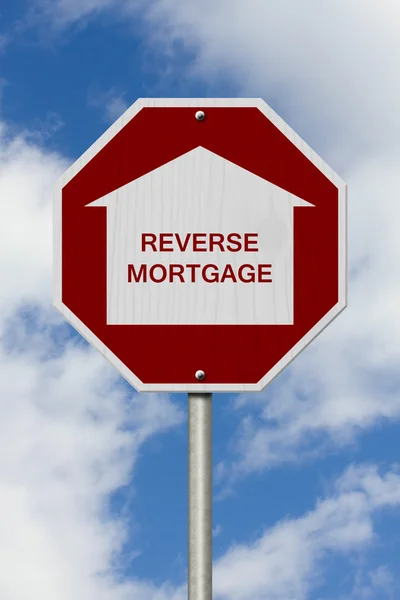 Stop Reverse Mortgage Meminjam Jalan Tanda Tangan — Stok Foto