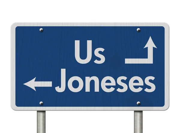 Lépést tartva a Joneses — Stock Fotó