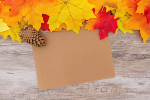 Cartão de saudação Autumn Time — Fotografia de Stock