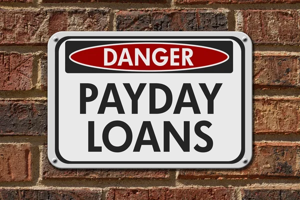 Payday Loans Danger Sign — Stock Photo, Image