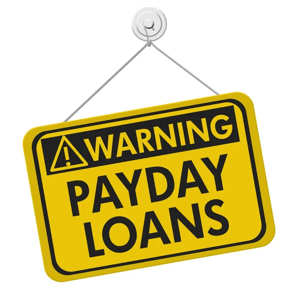 월급날 대출 경고 표시 — 스톡 사진