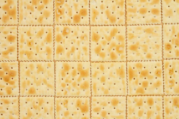 Saltine Crackers Rijen Achtergrond Met Kopieerruimte Voor Snack Bericht Rechtenvrije Stockafbeeldingen