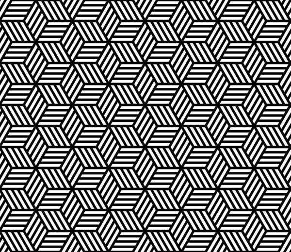 Черно-белые кубики с линиями узора на фоне, который не сшит и повторяет