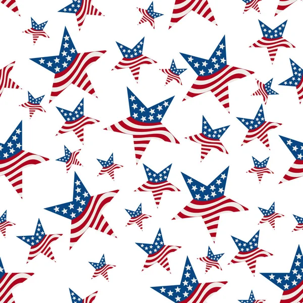 Ilustracja Czerwony Biały Niebieski Flaga Usa Gwiazdy Wzór Tło Które — Zdjęcie stockowe