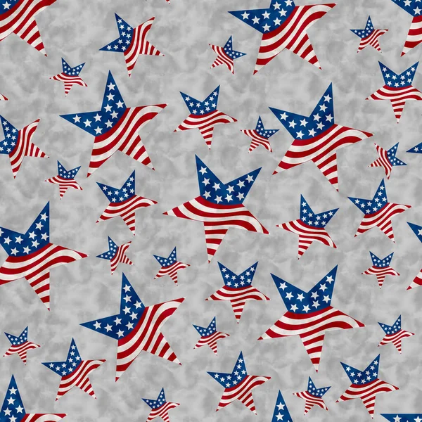 Illustration Red White Blue Usa Flag Stars Pattern Background Seamless — Stock Photo, Image