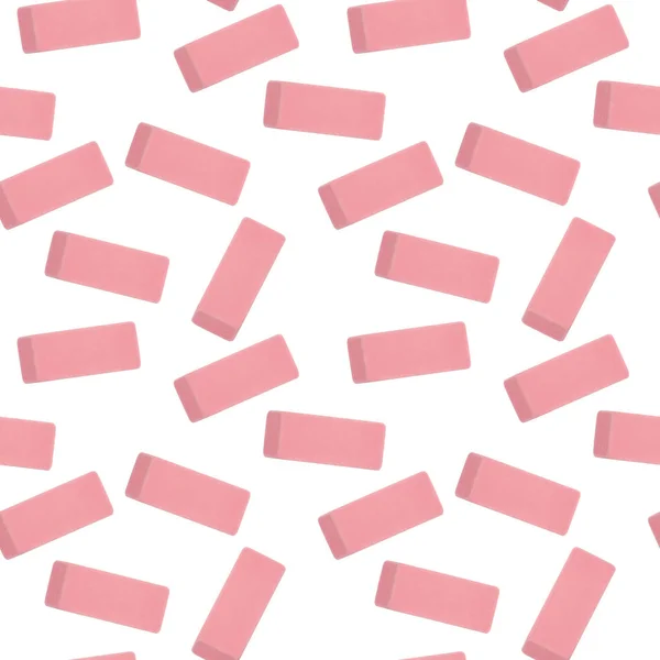 Pink Eraser Background Seamless Repeats Your School Design — Stock Photo, Image