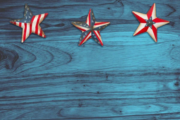 Retro Amerikaanse Patriottische Achtergrond Met Grunge Usa Vlag Sterren Blauw — Stockfoto