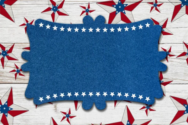 Usa Rahmen Mit Abbildung Rot Weiß Und Blau Usa Flaggensterne — Stockfoto
