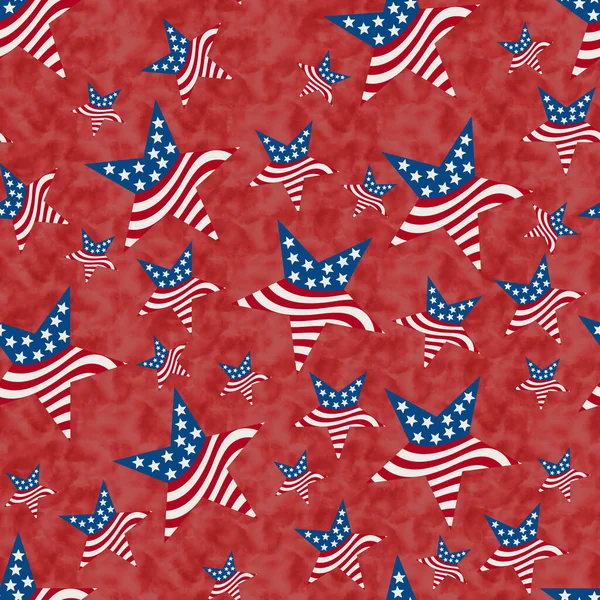 Illustration Rot Weiß Und Blau Usa Flagge Sterne Muster Hintergrund — Stockfoto