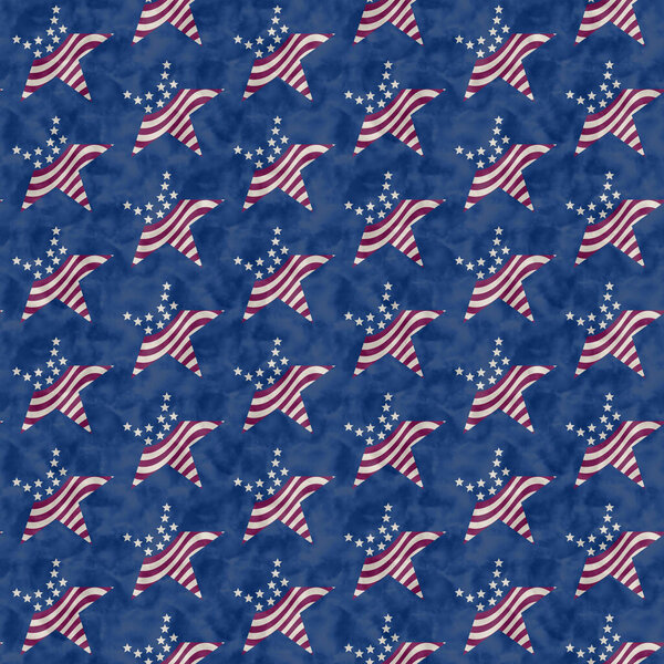Иллюстрация красный, белый и синий флаг США звезды узор фон, который является бесшовным и повторяется