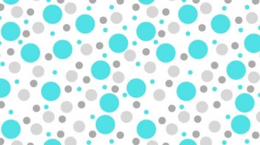 Amination mavi ve gri benekler beyaz arkaplanda tekrar eden ve kusursuz döngüler oluşturan noktalar