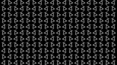 Amination beyaz ve siyah üçgen ve satır arkaplan tekrarlar ve pürüzsüz döngüler