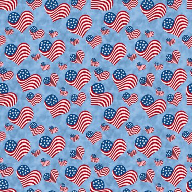 Görüntü kırmızı, beyaz ve mavi Amerika bayrak desenli arka plan pürüzsüz ve tekrar eden
