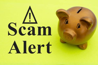 Sarı domuz kumbaralı bir alarm mesajı.