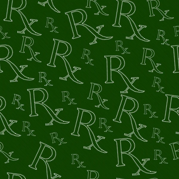 Grön och vit recept symbol från marijuana lämnar p — Stockfoto