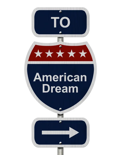 American Dream this way — Stock Photo, Image