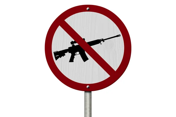 No Firearms Allowed Sign — Stock Photo, Image