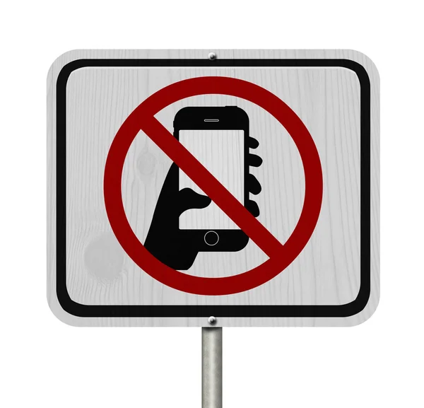 No Texting and Driving Sign — Stock Photo, Image