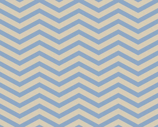 Blu e beige chevron zig-zag tessuto strutturato modello sfondo — Foto Stock