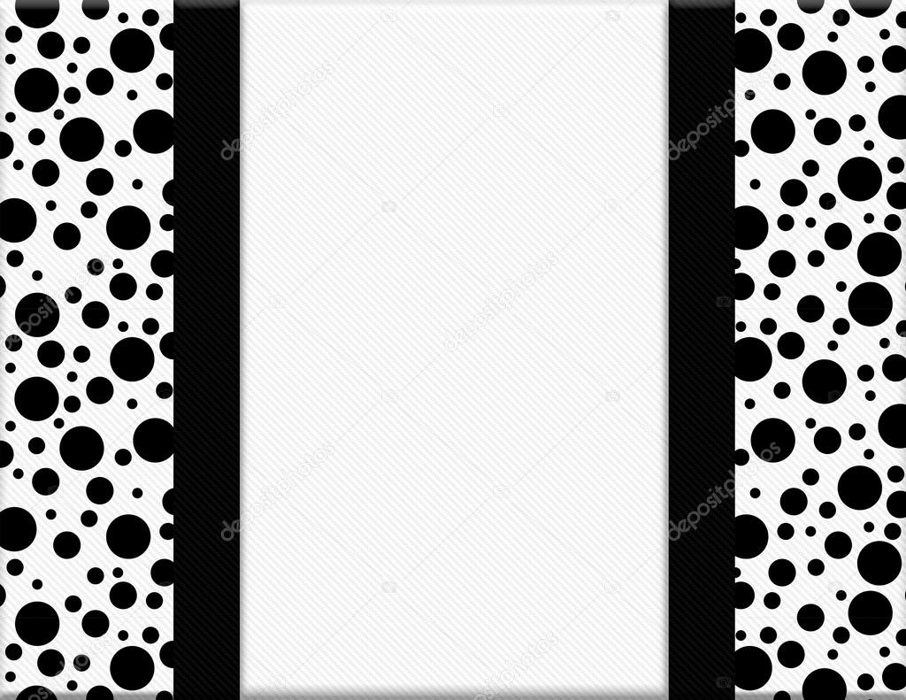 Black And White Polka Dots Borders And Frames
