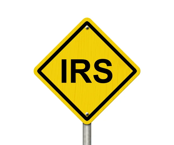 Señal de advertencia del IRS — Foto de Stock