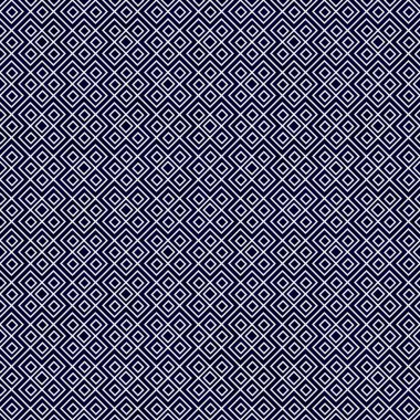 Lacivert ve beyaz kare geometrik yineleme deseni arka plan